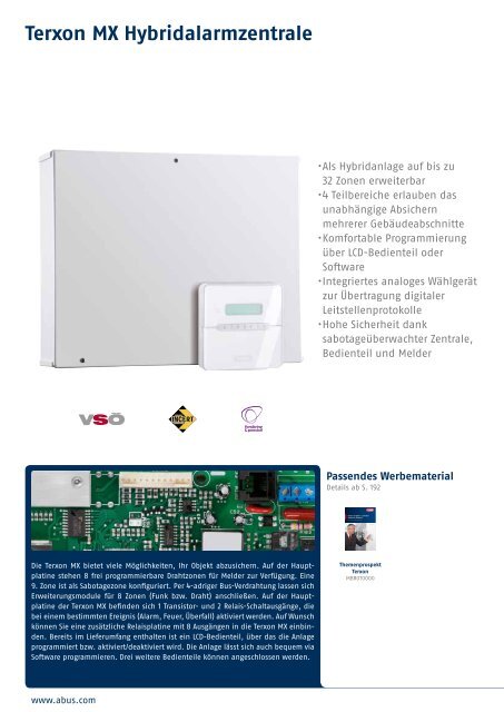 Video | Alarm | Mechatronik Katalog 2012 - ABUS Security-Center