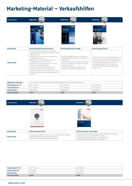 Video | Alarm | Mechatronik Katalog 2012 - ABUS Security-Center