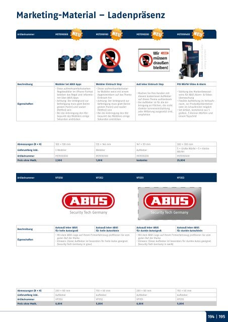 Video | Alarm | Mechatronik Katalog 2012 - ABUS Security-Center