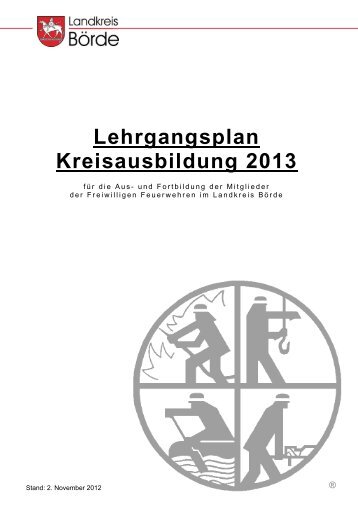 Lehrgangsplan Kreisausbildung 2013 - Landkreis Börde