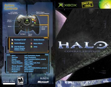 Halo: Combat Evolved - Microsoft Xbox - Manual - gamesdbase.com