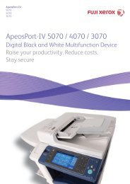 ApeosPort-IV 5070 / 4070 / 3070 - Brochure - Fuji Xerox