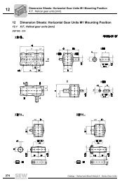 12 Dimension Sheets: Horizontal Gear Units M1 ... - SEW Eurodrive