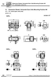12 Dimension Sheets: Horizontal Gear Units ... - SEW Eurodrive
