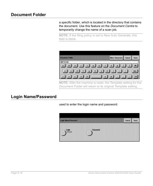 Xerox Document Centre 440/432/420 User Guide