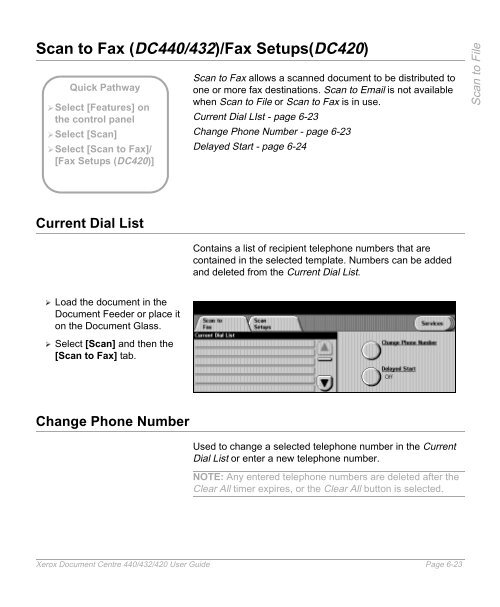 Xerox Document Centre 440/432/420 User Guide