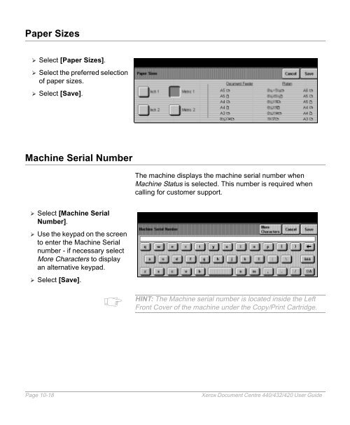 Xerox Document Centre 440/432/420 User Guide