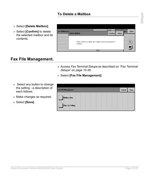 Xerox Document Centre 440/432/420 User Guide