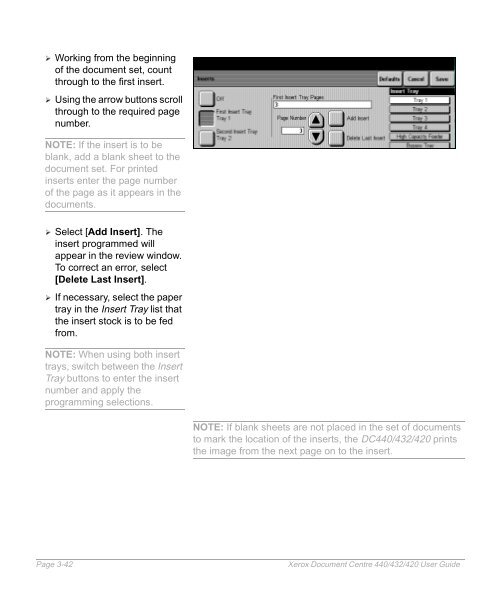 Xerox Document Centre 440/432/420 User Guide