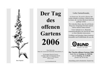 Der Tag des offenen Gartens 2006