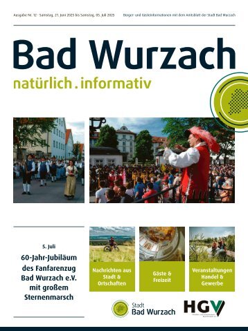 21.06.2025 Bürger- und Gästeinformation Bad Wurzach