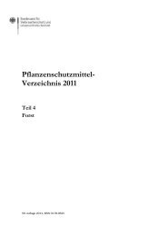 Pflanzenschutzmittel- Verzeichnis 2011