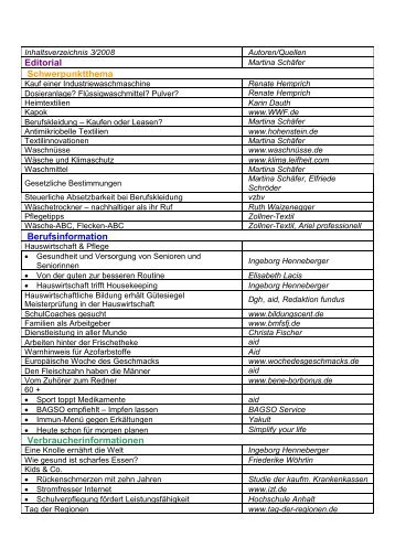 Editorial Schwerpunktthema Berufsinformation ... - fundus