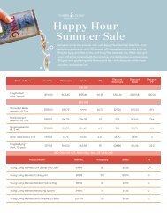 Happy Hour Summer Sale