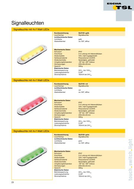 LED Leuchten [.PDF-Datei] - ESCHA TSL GmbH