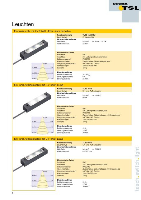 LED Leuchten [.PDF-Datei] - ESCHA TSL GmbH