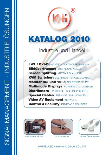 KATALOG 2010 - Die Spezialisten für professionelle Bildnetzwerke