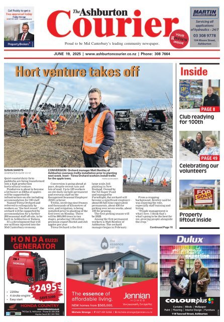 Ashburton Courier: June 19, 2025