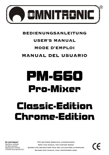 PM-660 Pro-Mixer