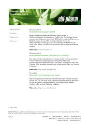 Newsletter vom November 2012 - Ebi Pharm