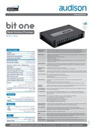 Audison Bit One Software Mac