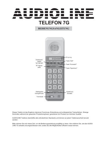 TELEFON 7G - Audioline