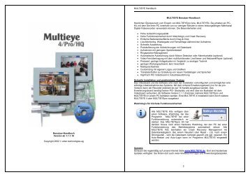 Multieye Bedienungsanleitung - cosmotel IT GmbH