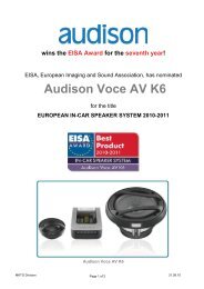 Audison Voce AV K6 - Elutstyr.no