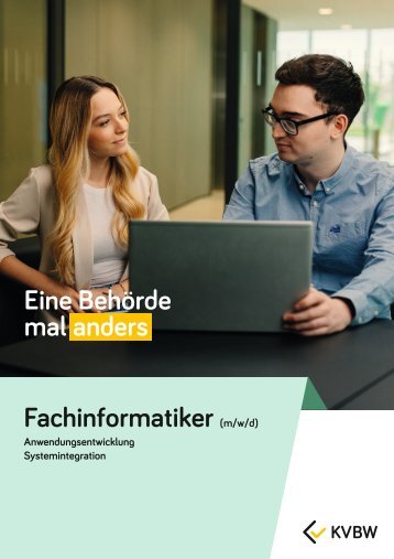 Flyer Ausbildung Fachinformatiker (m/w/d)