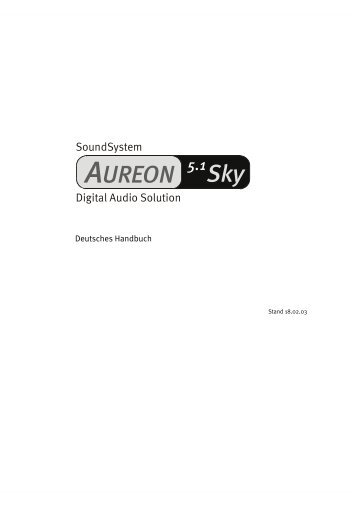 SoundSystem Aureon 5.1 Sky (deutsch) - TERRATEC