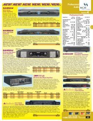 Professional Audio - MCM Electronics