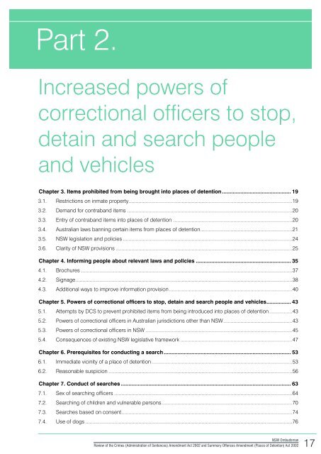 Administration of Sentences - NSW Ombudsman - NSW Government