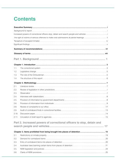 Administration of Sentences - NSW Ombudsman - NSW Government