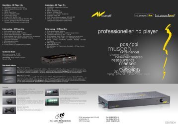 Professioneller High Definition Player - bei ETHA international Ltd ...