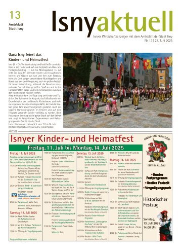 28.06.2025 Isny aktuell