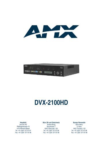 DVX-2100HD - Arocom AG