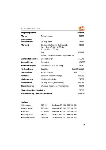 Ausgabe 3 - Sonnenhof-Gemeinde