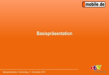 Basispräsentation - mobile.de Advertising