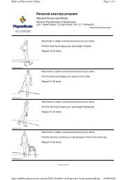 Personal exercise program - Warwick Physio + Rehab | Home