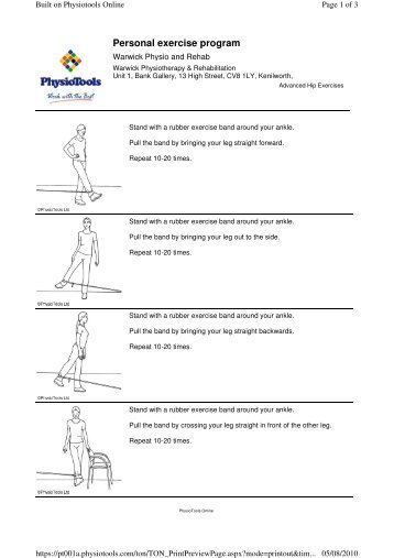 Personal exercise program - Warwick Physio + Rehab | Home