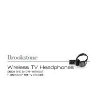 Wireless TV Headphones - Brookstone