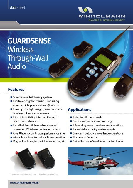 GUARDSENSE Wireless Through-Wall Audio - Winkelmann (UK)