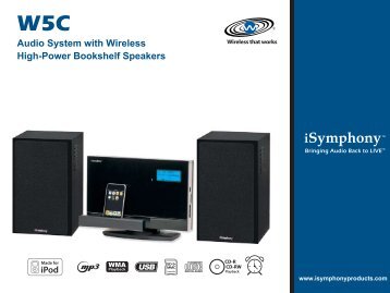Audio System with Wireless High-Power Bookshelf ... - iSymphony