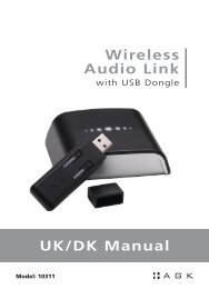 UK/DK Manual Wireless Audio Link - Agk Nordic