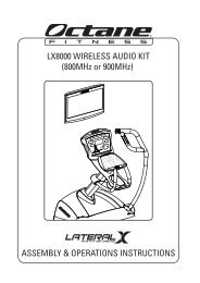 LX8000 WIRELESS AUDIO KIT - Octane Fitness