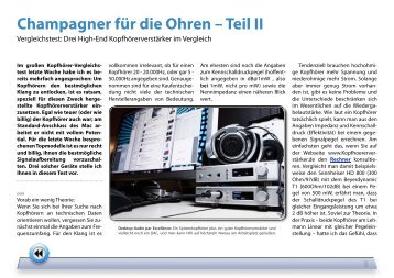 Champagner für die Ohren – Teil II - Lehmannaudio