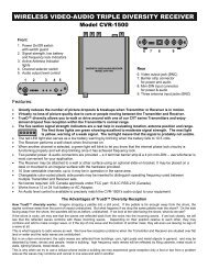 wireless video-audio triple diversity receiver