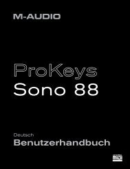 Benutzerhandbuch | ProKeys Sono 88 - m-audio