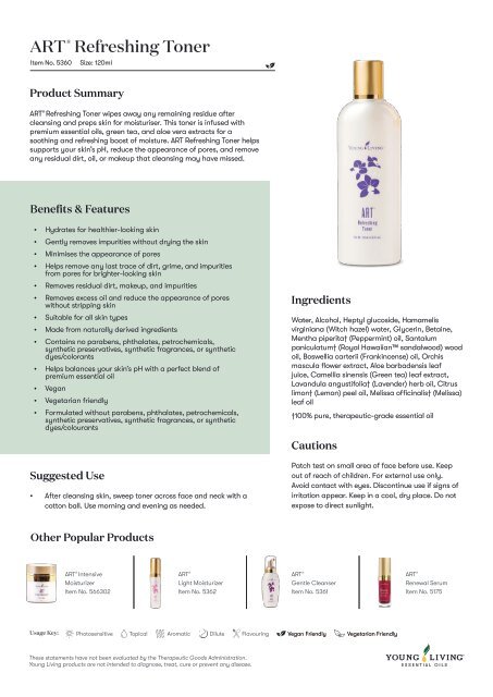 ART Refreshing Toner PIP