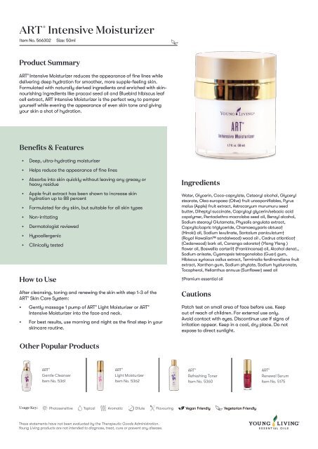 ART Intensive Moisturizer PIP